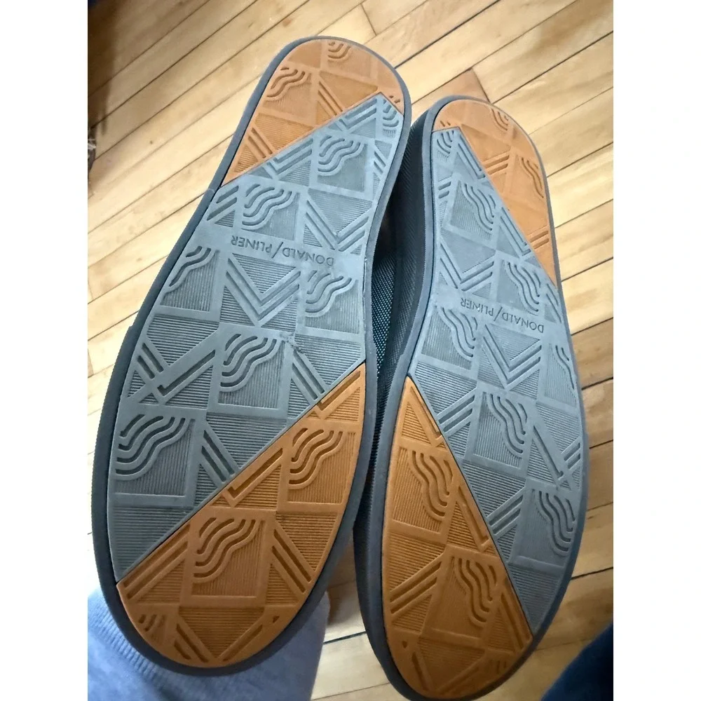 Donald Pliner Dan Mens Shoe Blue Canvas Low Top‎ Comfort Lace Up Sneaker
